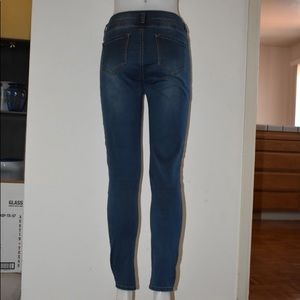 Dark jeans; excellent condition.
